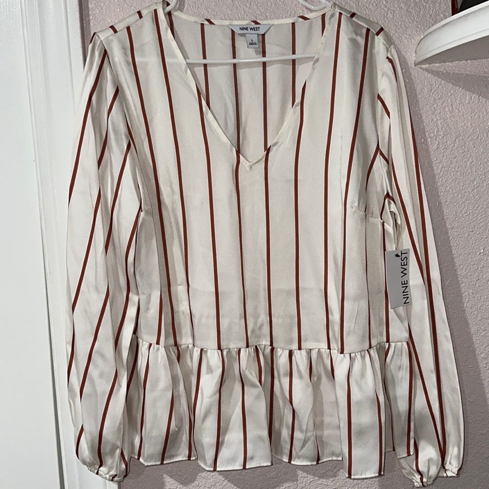 NEW NineWest Satin Blouse